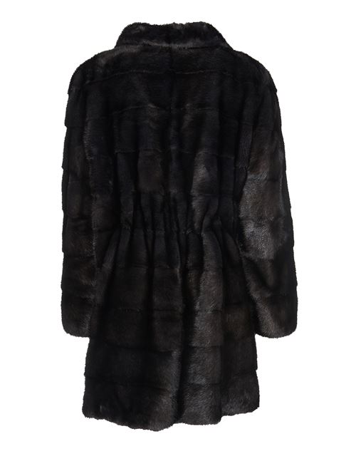 Mink fur coat SIMONETTA RAVIZZA | A11NANC1PIOMBO